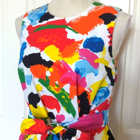 Kate Spade Saturday Trapeze Colorful Top - Picture 3 of 7